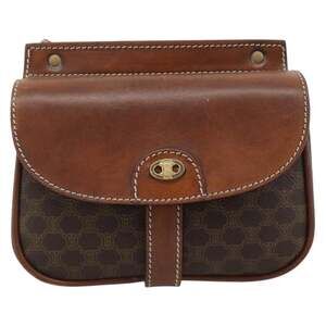 Celine Macadam Shoulder Bag Brown